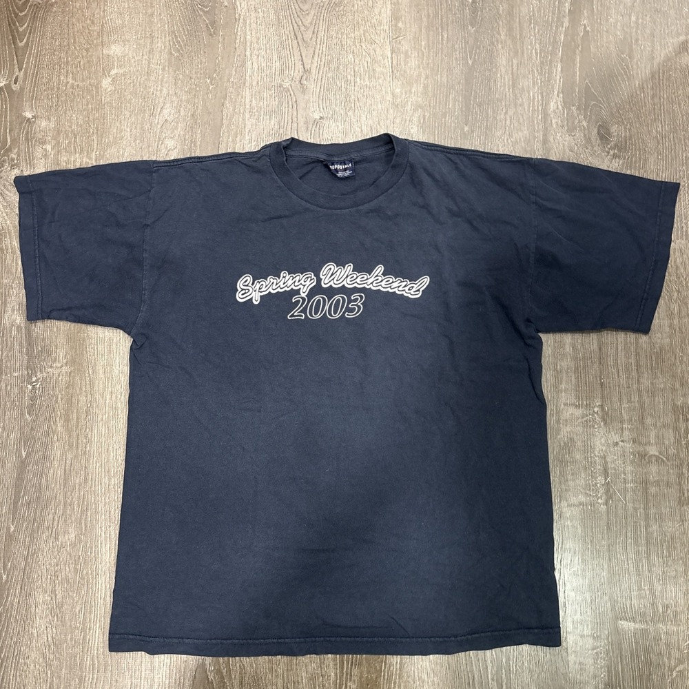Vintage Y2K T Shirt Aeropostale Spring Break Weekend Drinking Funny Men's XL